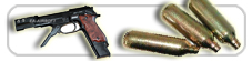 Handgun, SMG Co2 operation - Arme � propulsion par cartouche de co2