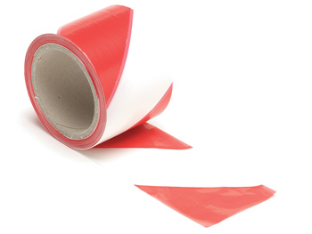 Ruban de signalisation Rouge/Blanc -100m