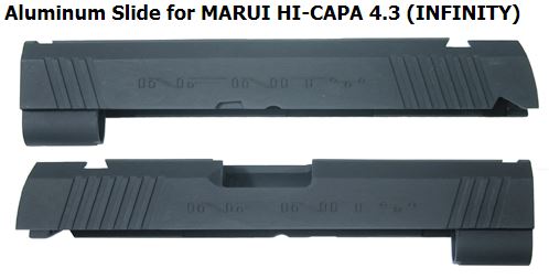 PCG - Culasse Aluminium CNC pour HI-capa 4.3 Marui - Noir