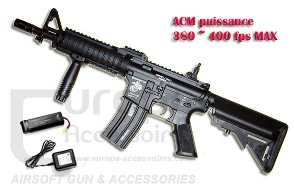 ACM - M4 CQB RISII - Full metal (380~400 fps) - 6mm