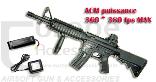 ACM - M4 CQB RIS - Full metal (380~400 fps) - 6mm