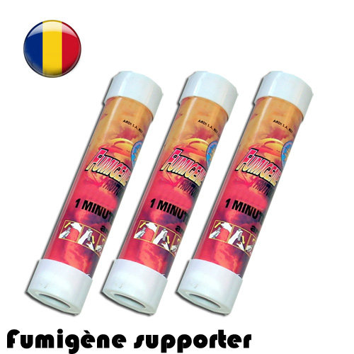 Fumigène supporter Roumanie 