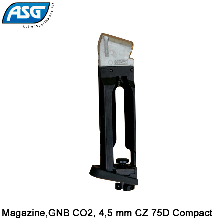 ASG - magazin,GNB CO2, 4,5 mm CZ 75D Compact w/screw