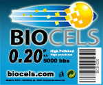 Biocels - bille BIO D�gradable 0.20g blanche 1kgr (5000 bbs)
