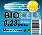 Biocels - bille BIO D�gradable 0.23g blanche 1kgr (3450 bbs)