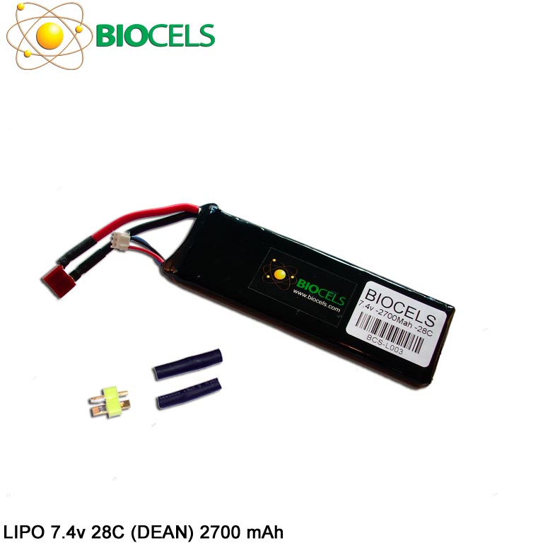 BIOCELS - Pack batterie Lipo 7.4v - 2700Mah - 28C