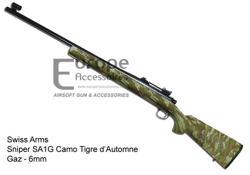Swiss Arms - Sniper SA1G Camo Tigre Automne - Gaz - 6mm