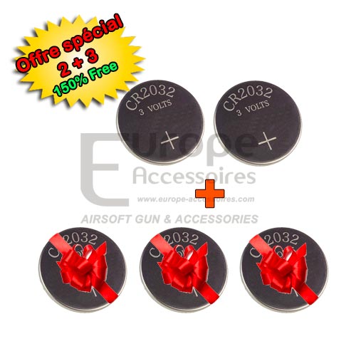 Offre 2 + 3 - Piles lithium CR2032