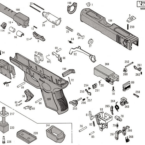 KWA / KSC - Recoil spring assembly G26C