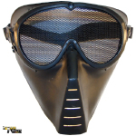 Masque facial avec grille m�tallique - Noir
