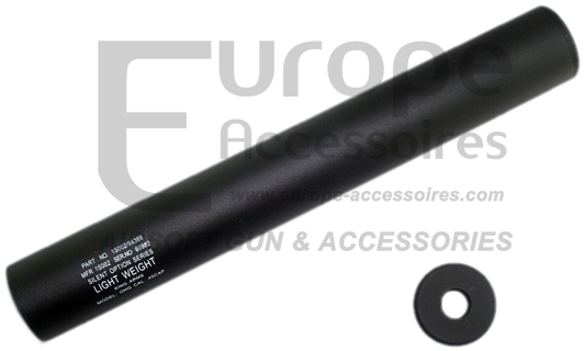 King Arms - Silencieux lisse 14mm (- & +) 40mm X 290mm