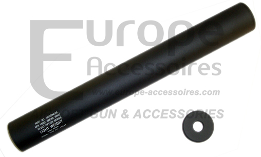 King Arms - Silencieux lisse 14mm (- & +) 40mm X 335mm