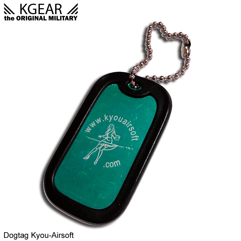 Kgear - Dogtag porte cléf Kyou-Airsoft - 1 plaque