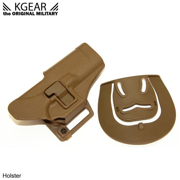 Kgear - Holster à rétention de ceinturon pour type GLOCK - TAN - Droitier
