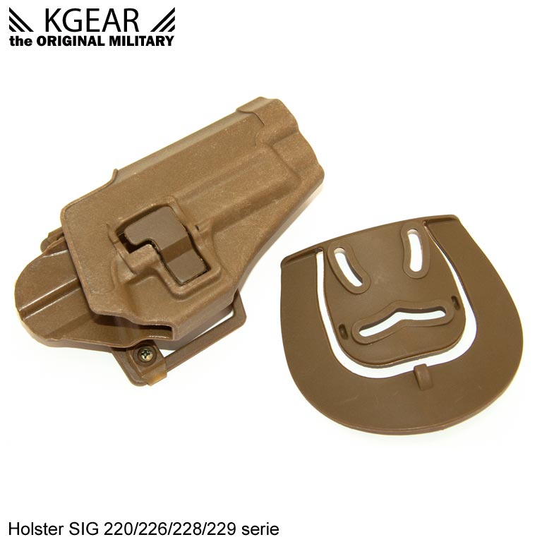 Kgear - Holster à rétention de ceinturon pour type P226 - TAN - Droitier
