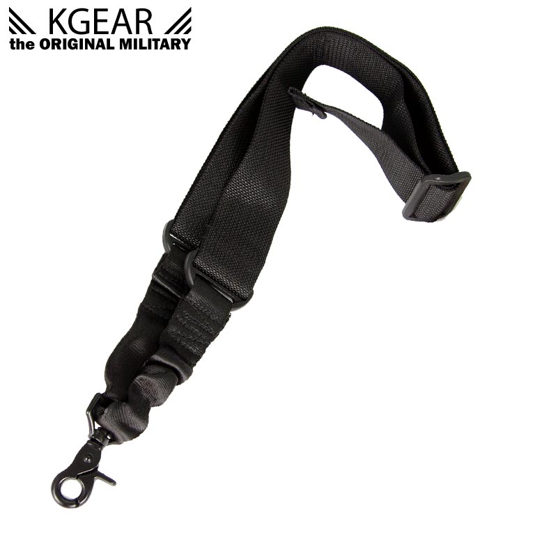 Kgear - Sling one point avec absorbeur et clips rapide - Noir