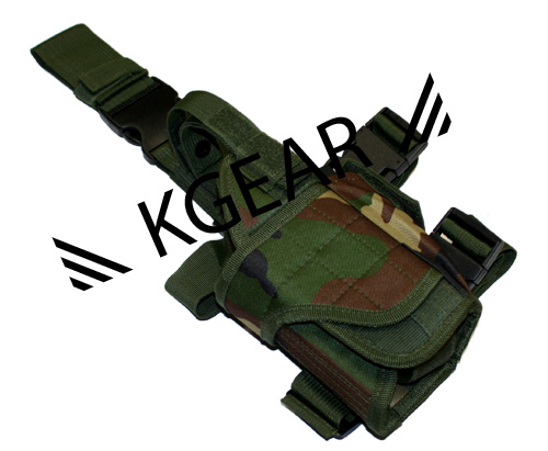 Kgear  - Holster de cuisse Tactical Ajustable Woodland