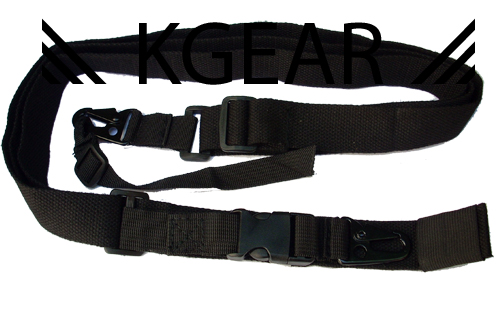 Kgear - Sangle 3 point avec clips rapide - Noir