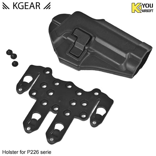 Kgear - Holster à rétention pour type P226 (molle) - Noir - Droitier