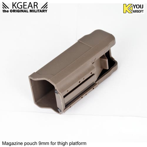 Kgear - Magazine pouch 9mm for thigh platform- TAN