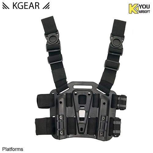 Kgear - plateforme de cuisse pour holster à rétention - BK