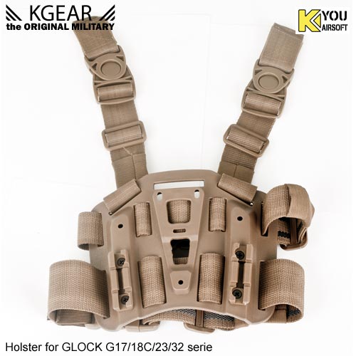 Kgear - plateforme de cuisse pour holster à rétention - TAN