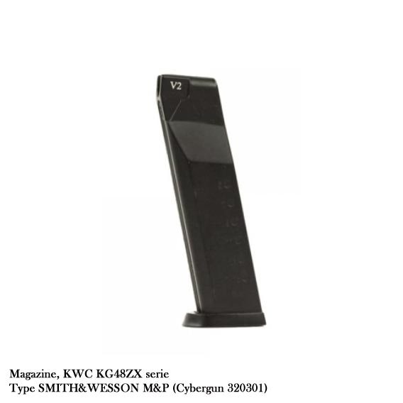 KWC - magazin 15 bbs pour M&P et M&P 40 - CO2 - 6MM