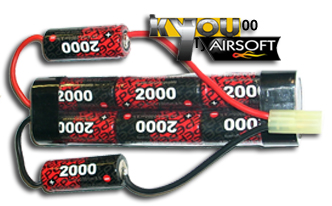Kyou - Pack batterie 9.6v 2000mah (EP 2000UVAF) - Type G36/SD
