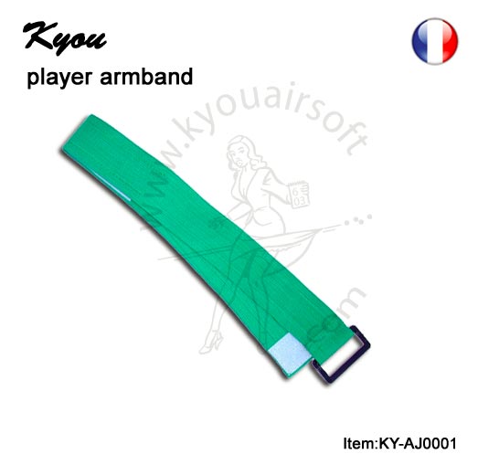 Kyou - Player armband green - Brassard Vert (3.5 cm)