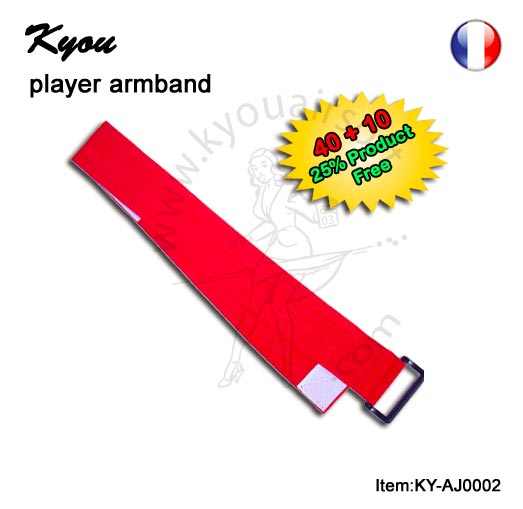 Offre 40 + 10 - Kyou - Player armband red - Brassard Rouge