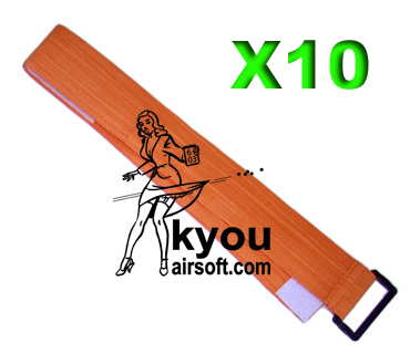 Kyou - Lot de 10 Bandeau de signalement - Orange