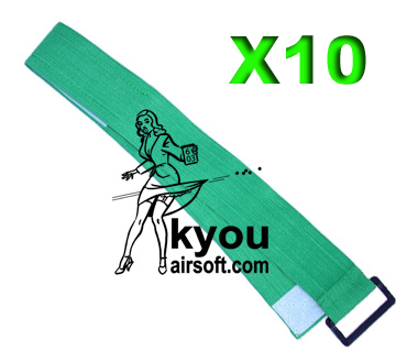 Kyou - Lot de 10 Bandeau de signalement - Vert