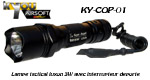 Kyou - Lampe tactical luxon 3W avec interrupteur d�port�