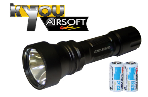 Kyou - Lampe tactical luxon 12W (90 lumens) (2XCR123A)