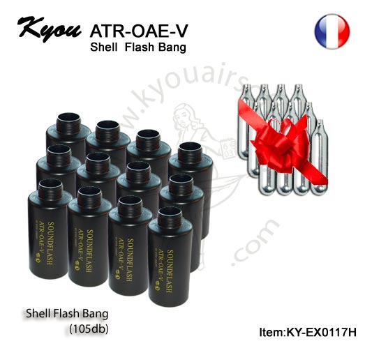 Kyou - Offre 12 Enveloppe Flash Bang + 12 cartbrige Co2 Free.