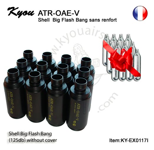 Kyou - Offre 12 Enveloppe Big Flash Bang + 12 cartbrige Co2 Free.