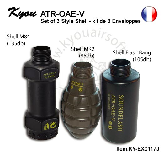 Kyou - ATR-OAE-V - Set of 3 Style Shell - kit de 3 Enveloppes