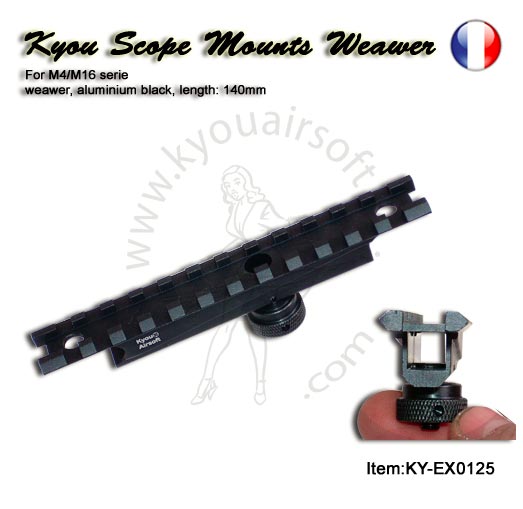 Kyou - M�tal M4 mount - Support optique pour M16/M15/M4 serie