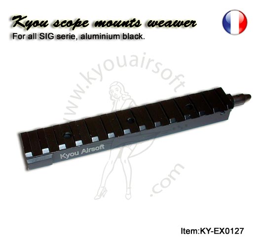 Kyou - Mount base for SIG serie - Rail sup�rieur taille basse pour type SIG
