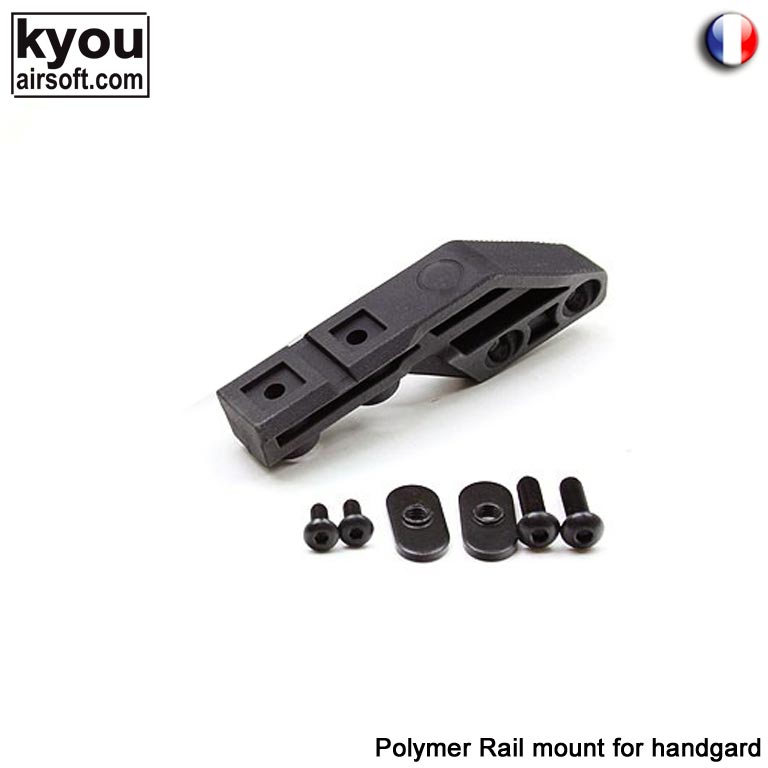 Kyou - Support de torche pour fut ergonomique - Polymère - Black