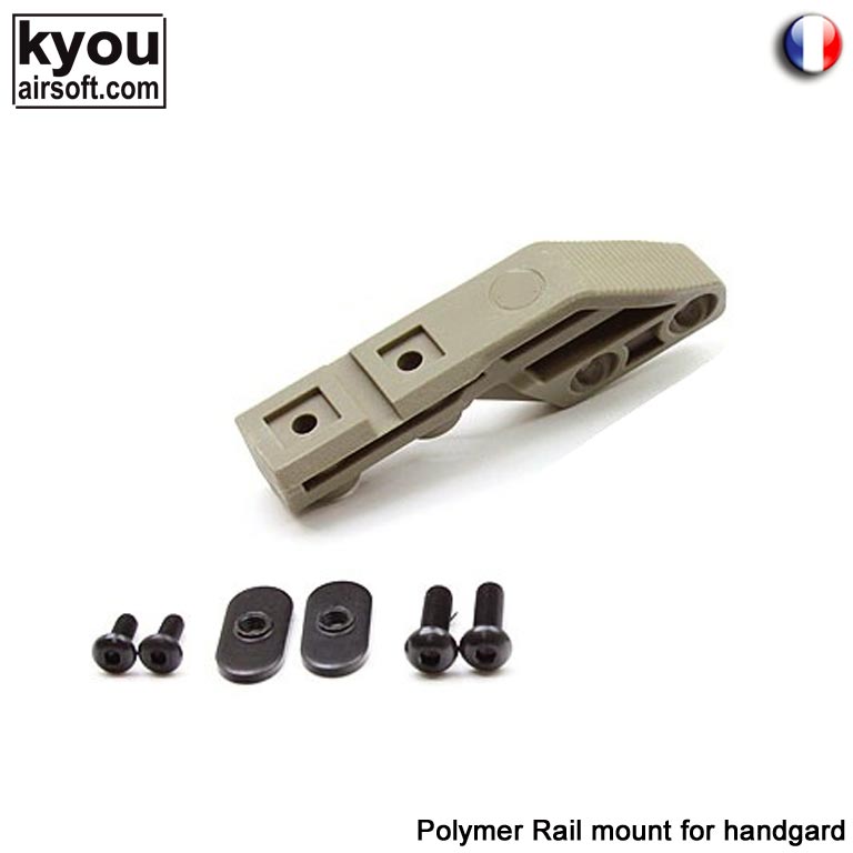 Kyou - Support de torche pour fut ergonomique - Polymère - Tan