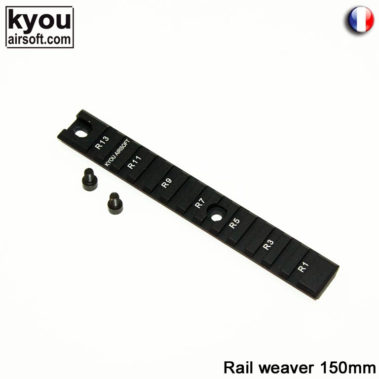 Kyou - Rail weaver multi-usage aluminium 150mm - Black