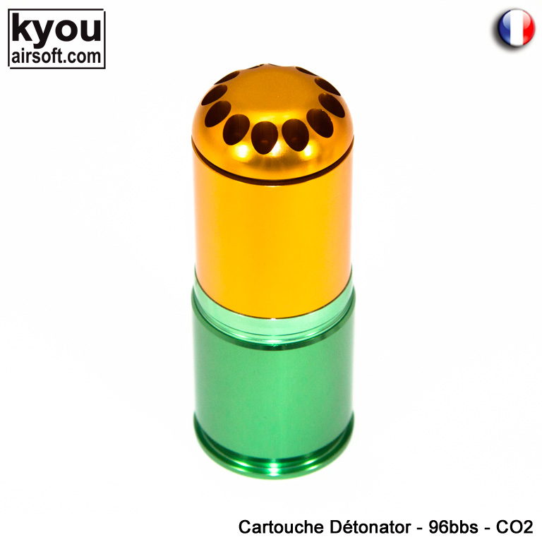 EAAirsoft Kyou Grenade 40mm Détonator 96 bbs CO2/GAZ (réf KYG001A)