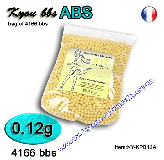 Kyou - KPB plastique 0.12g 0.5K - bag of 4166 bbs