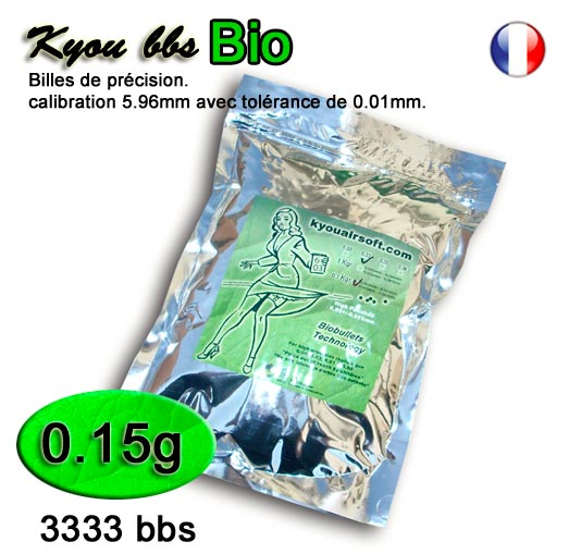 Kyou - KPB BIO 0.15g blanche sachet de 3333bbs