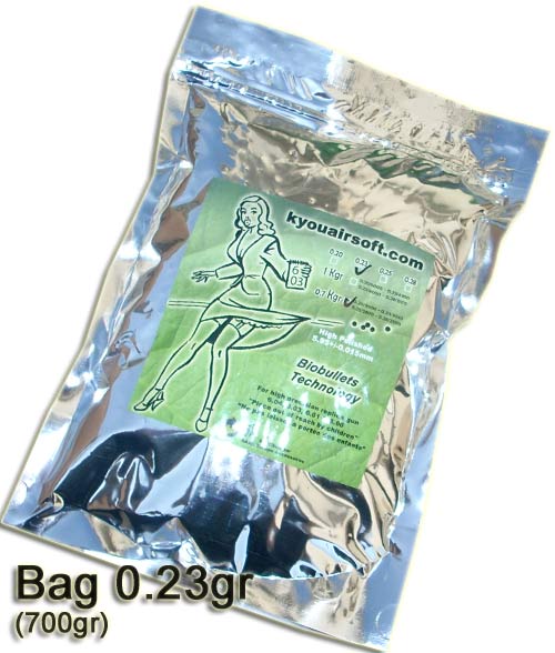 Kyou - KPB BIO D�gradable 0.23g blanche sac de 3043bbs