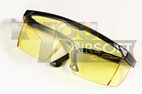 Lunette de protection jaune.