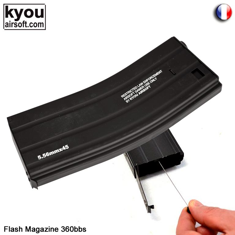 Kyou - Flash Magazine for M4 s�ries 360 Rounds - AEG - 6mm