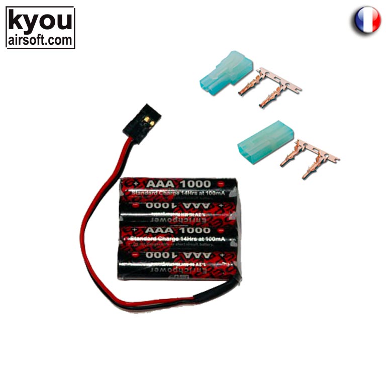 Batterie pour AIRSOFT 8.4V 1500mAh Ni-MH CONNECTEUR MINI TAMIYA