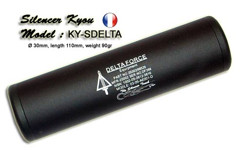 Kyou - Silencieux Delta Force 14mm (- & +) 30mm X 110mm